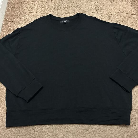 Unbound Merino Wool Crew Neck Sweater Black Size XL - Picture 1 of 7
